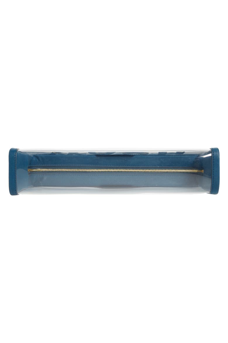 Wash Cosmetics Pouch, Alternate, color, CLEAR/ LIGHT PETROL