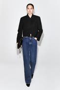 COS Cropped Structured Jacquard Blazer