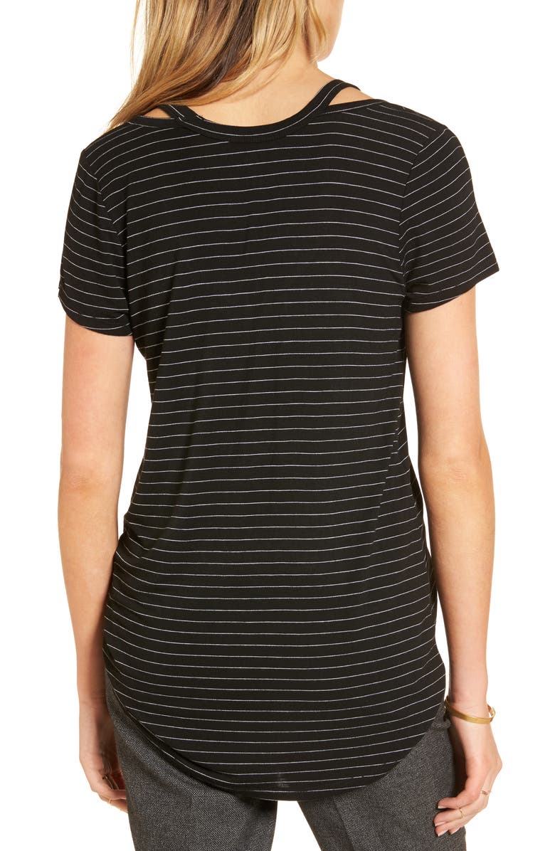 Treasure & Bond Oil Wash Cutout Tee, Alternate, color, 