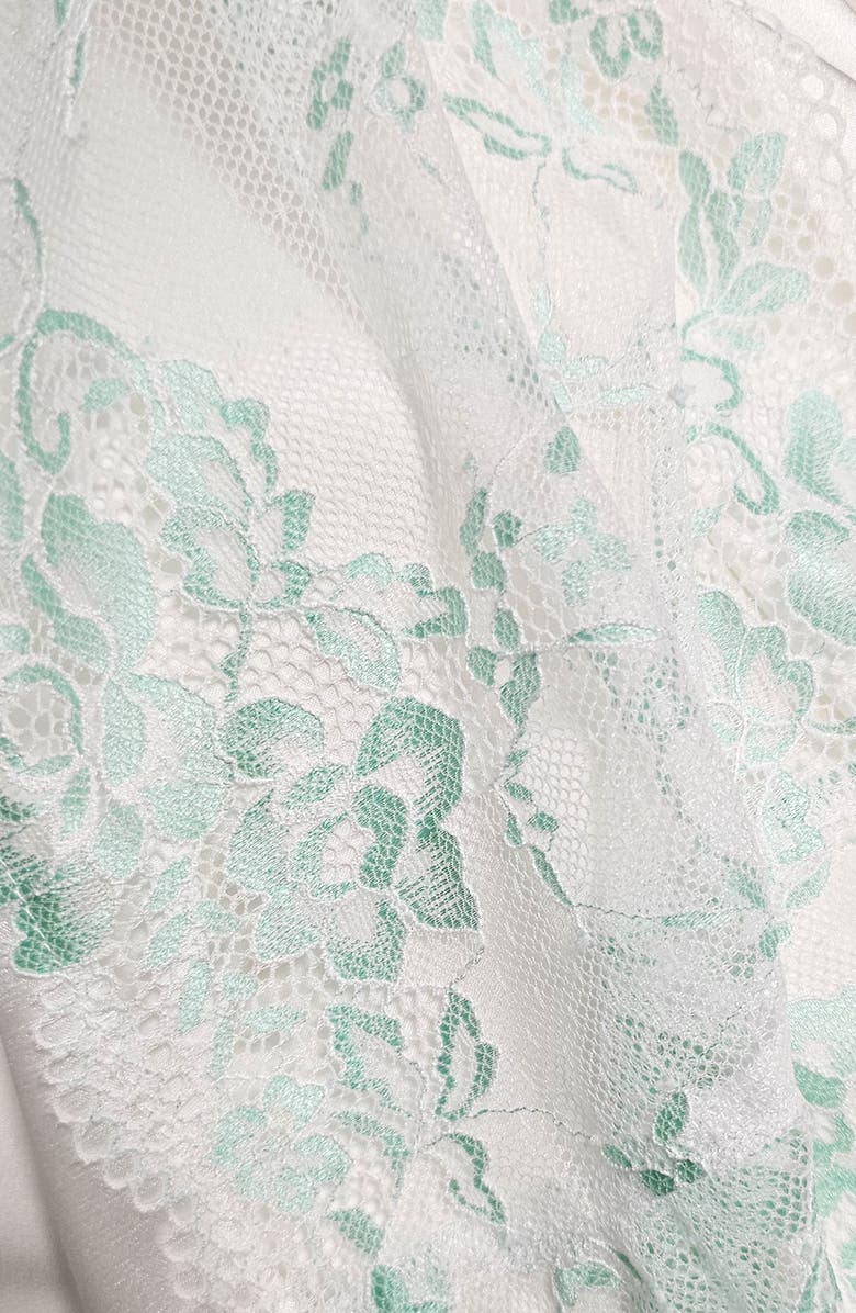 In Bloom by Jonquil Lillie Strappy Lace Thong Teddy, Alternate, color, Ivory