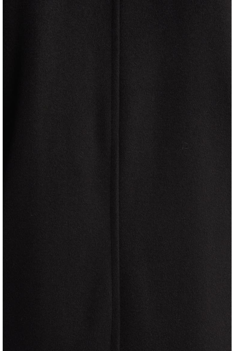 MacBeth Wool Blend Coat with Bib, Alternate, color, BLACK