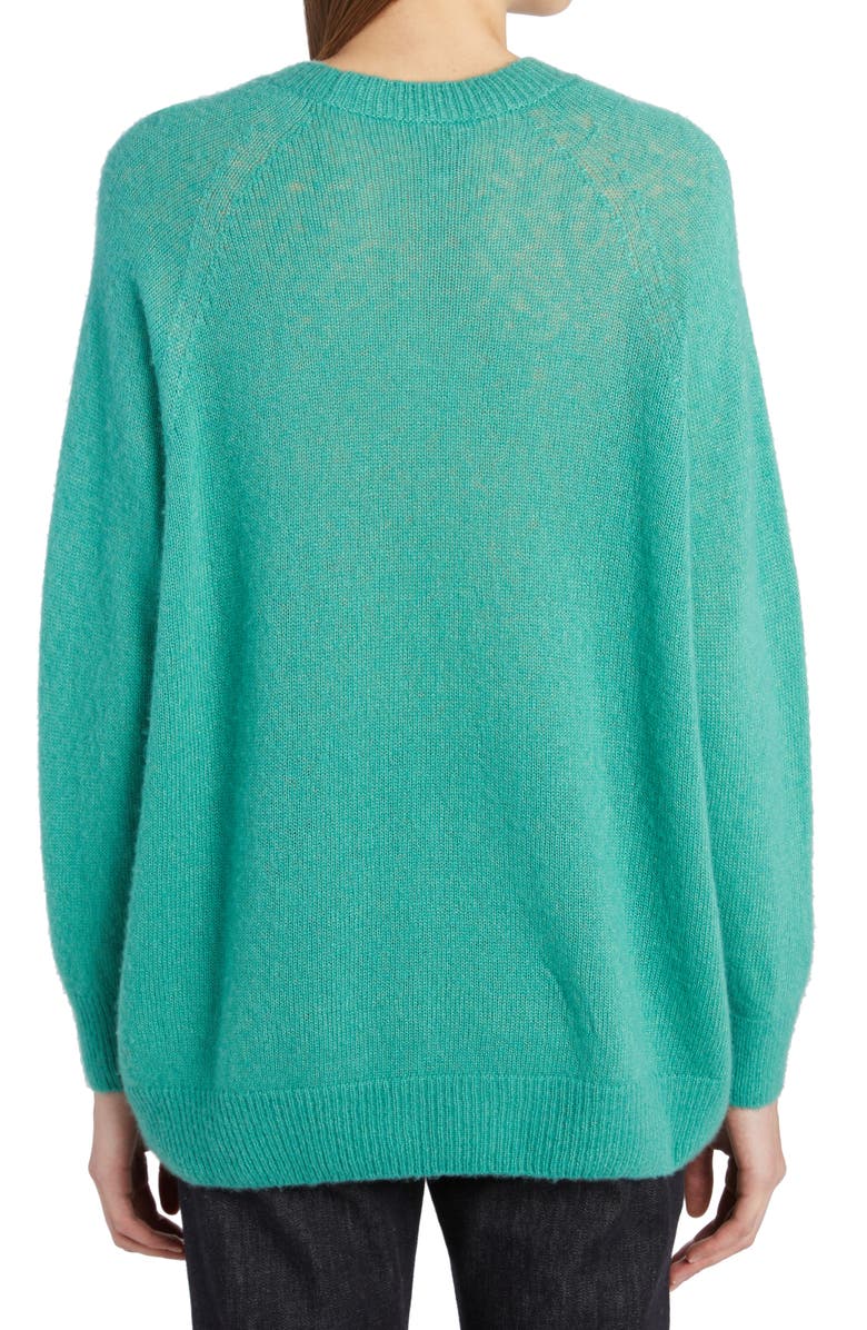 Agnona Relaxed Fit Cashmere & Silk Sweater, Alternate, color, 