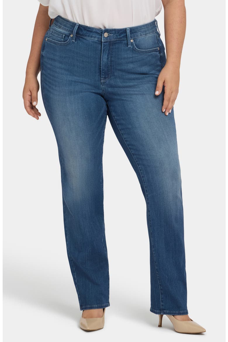 Marilyn High Waist Straight Leg Jeans, Main, color, COOL MARINE