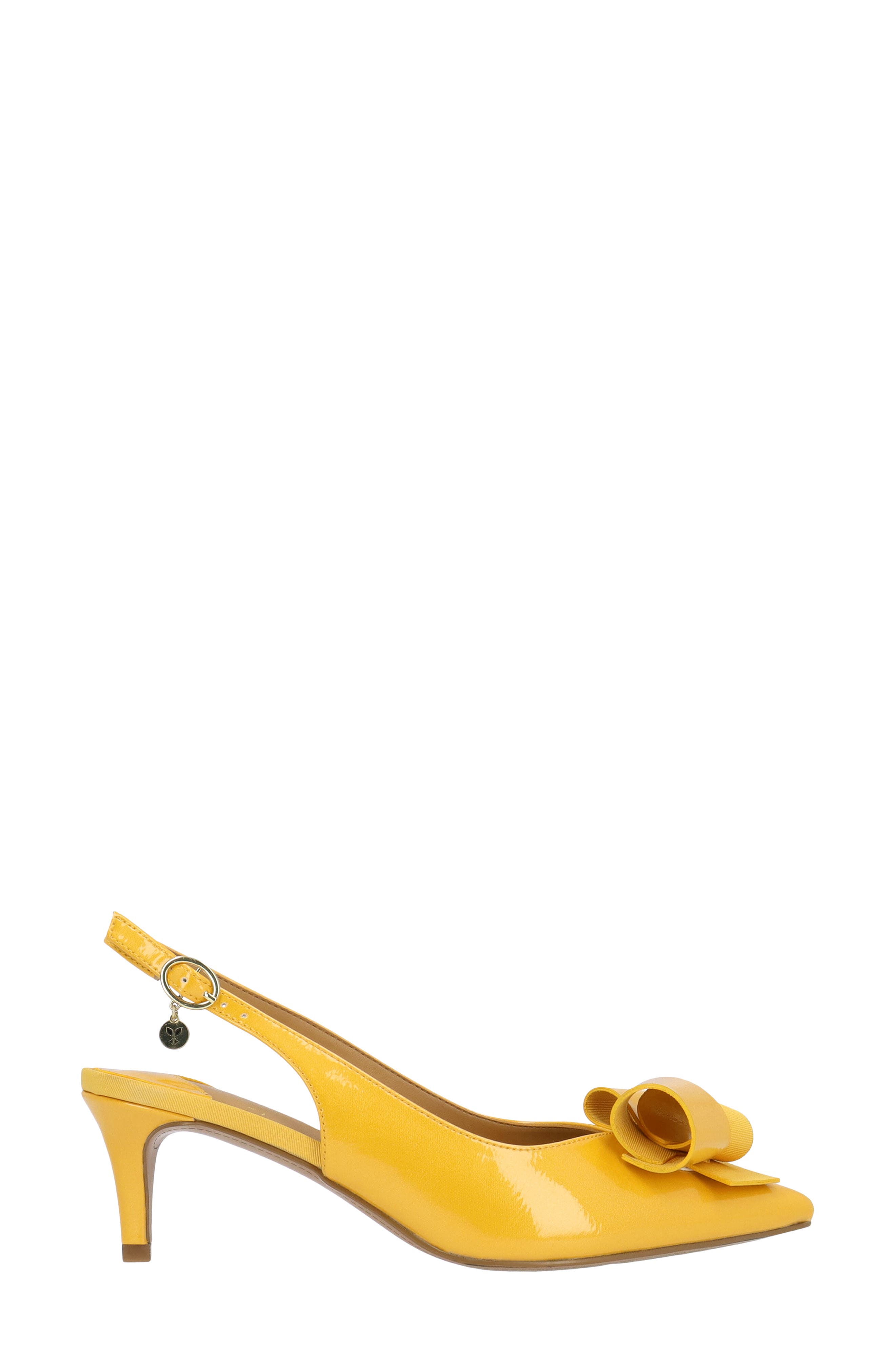 Delara Pointed Toe Slingback Pump, Alternate, color, MARIGOLD