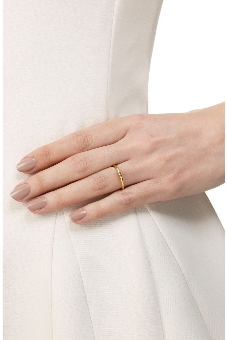 MV Siren™ Hammered Ring, Alternate, color, GOLD