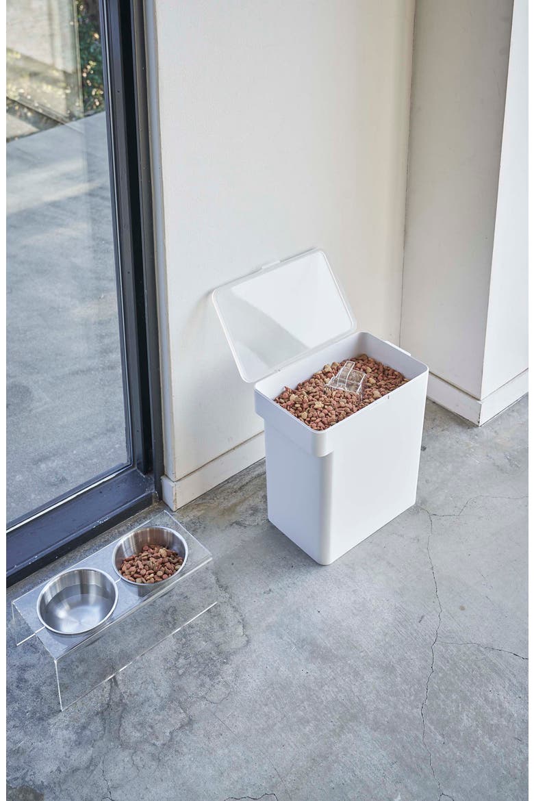 Large Airtight Pet Food Storage Container, Alternate, color, WHITE