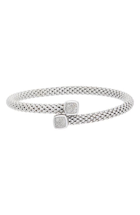 Sterling Silver Mesh Bangle