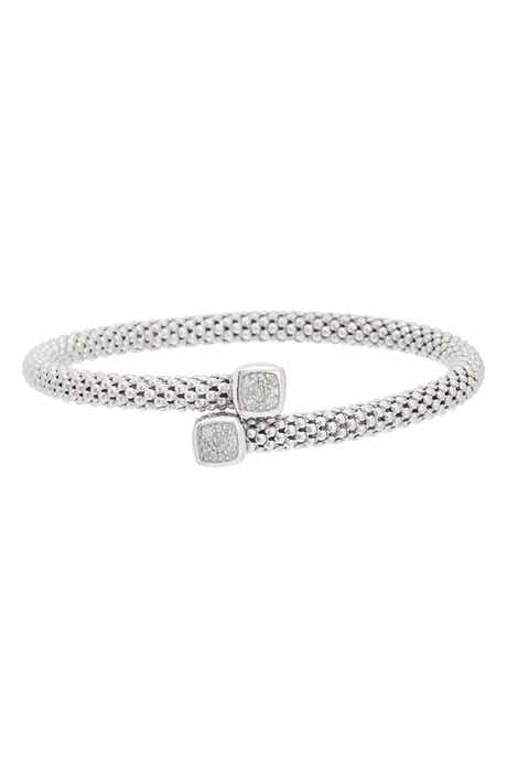 Sterling Silver Mesh Bangle