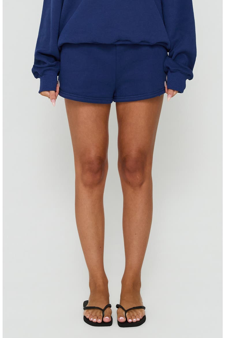 Rossalie Fleece Shorts, Main, color, BLUE