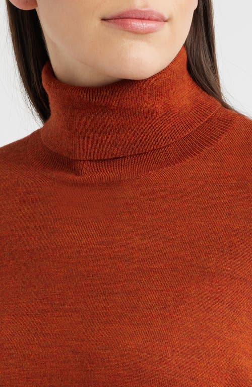 Pendleton Merino Wool Turtleneck Sweater In Red