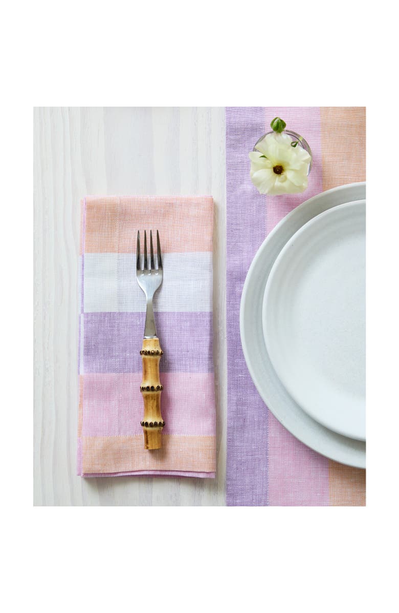 Solino Home Linen Dinner Napkins - Gelato Stripe, 20" x 20", Alternate, color, 
