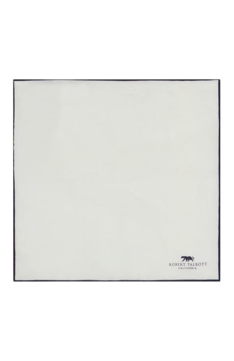 Caine Linen Pocket Square