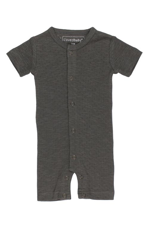 L'ovedbaby Pointelle Organic Cotton Romper In Feather