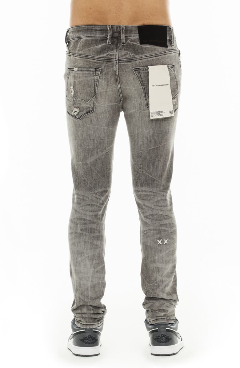 Cult of Individuality Punk 601 Ripped Super Skinny Jeans, Alternate, color, 