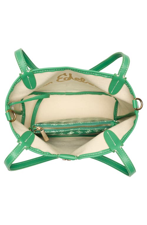 Sam Edelman Harper Monogram Mini Shopper Tote Bag In Green