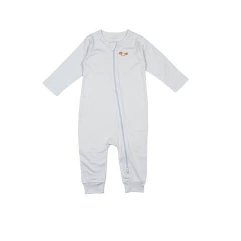 Pima Embroidered Footless Sleeper