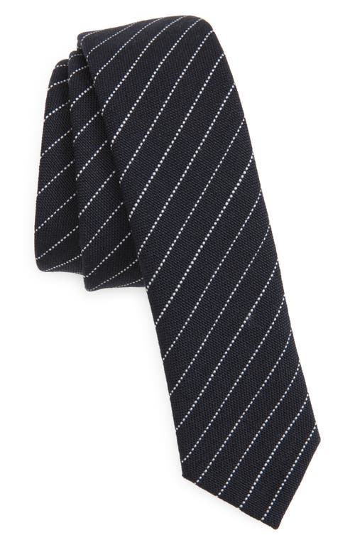 Thom Browne Classic Pinstripe Wool Tie In Blue