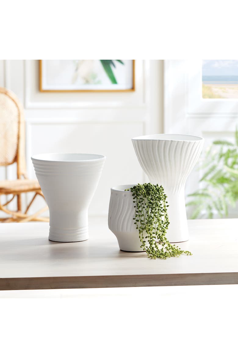 Larson Vase Tall, Alternate, color, White