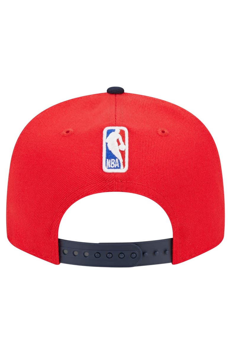 New Era Men's New Era Red New Orleans Pelicans Statement Edition Jersey Hook 9FIFTY Snapback Hat, Alternate, color, 