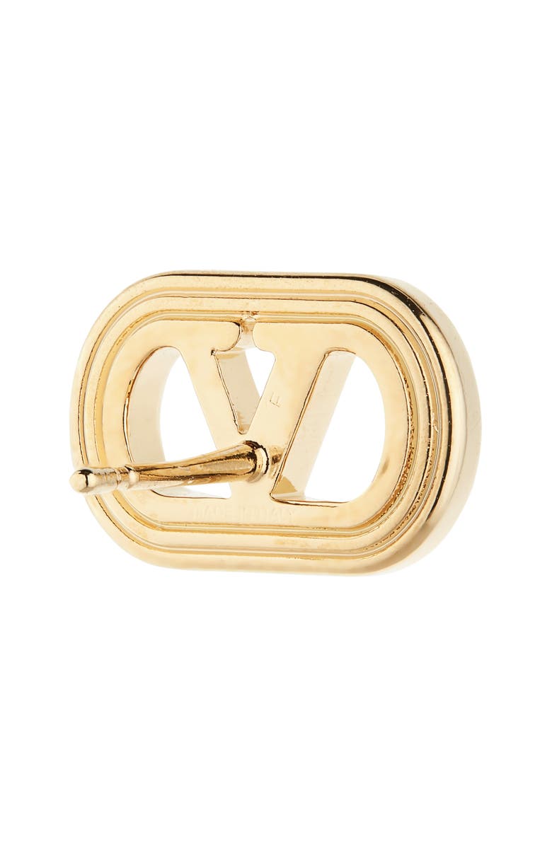 Valentino Garavani VLOGO Ovalette Stud Earrings, Alternate, color, Oro