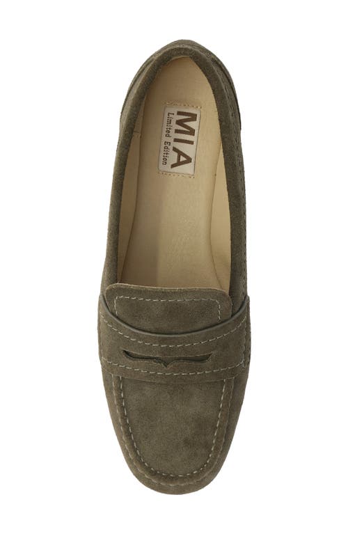 Mia Bahar Penny Loafer In Green