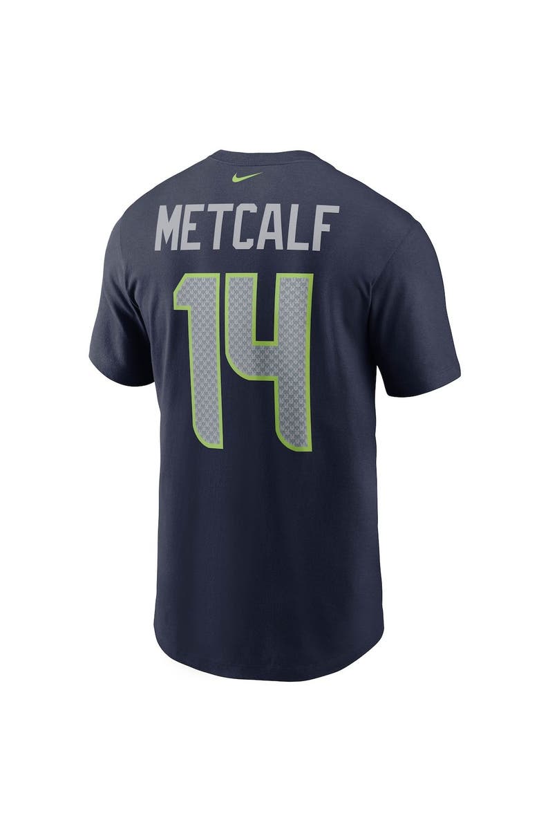 Nike Men's Nike DK Metcalf College Navy Seattle Seahawks Name & Number T-Shirt, Alternate, color, 