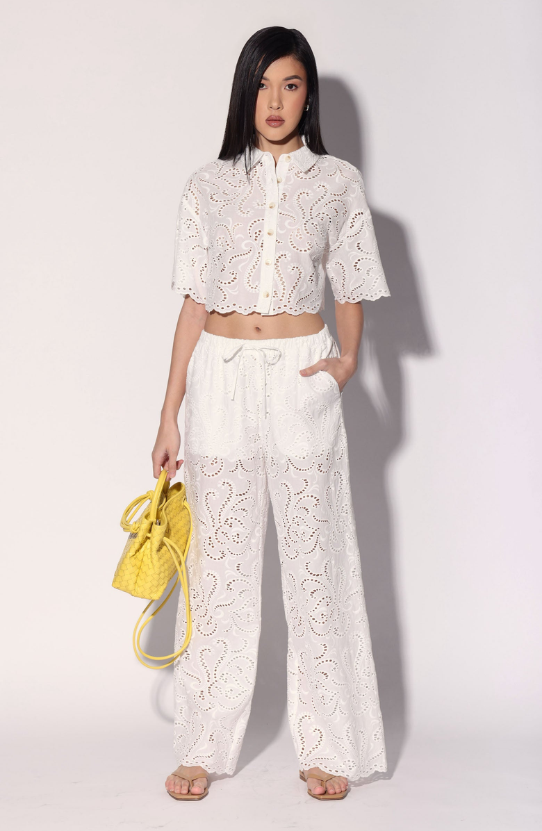 Walter Baker Cindy Top, Alternate, color, White Eyelet