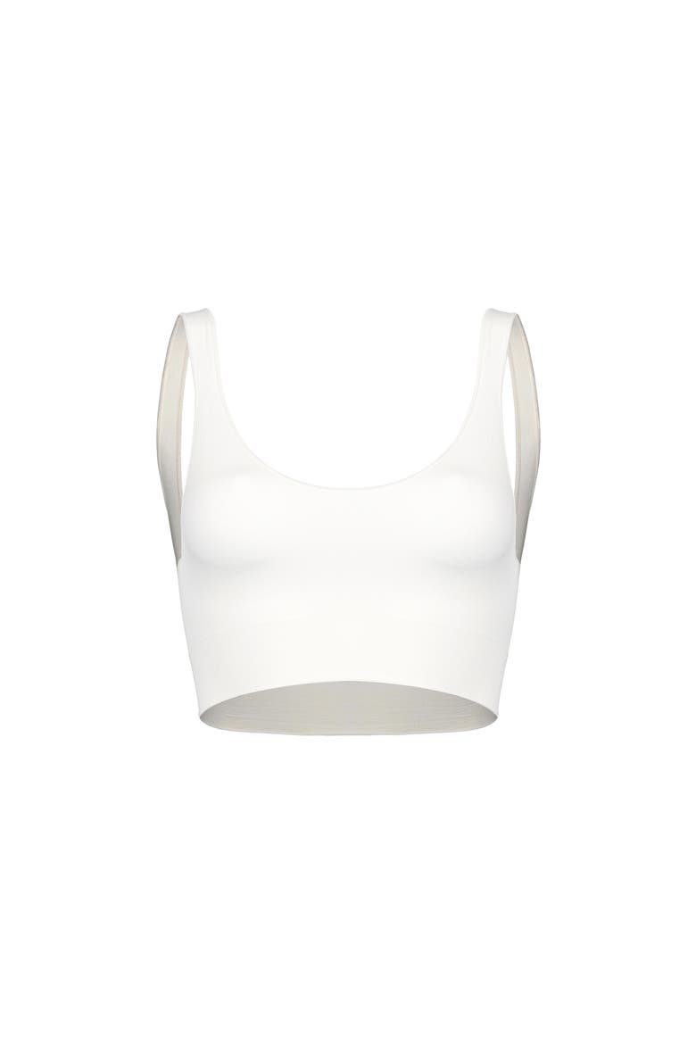 Seamless Smooth Scoop Neck Top, Alternate, color, Ivory