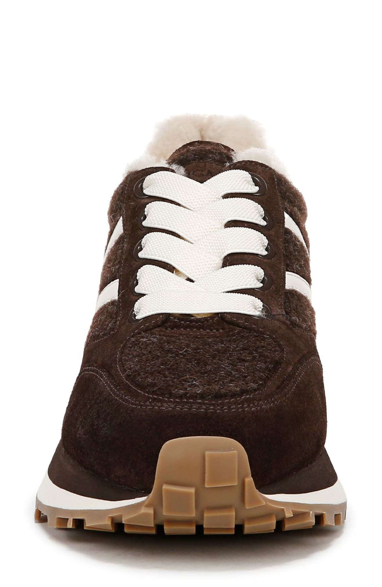 Valentina Genuine Shearling Lined Slip-On Sneaker, Alternate, color, ESPRESSO