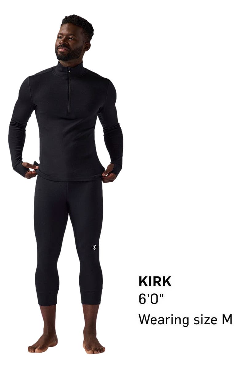 Backcountry Cedars Rws Merino Mid-Wt Baselayer 3/4 Bottom - Men
s, Main, color, Black