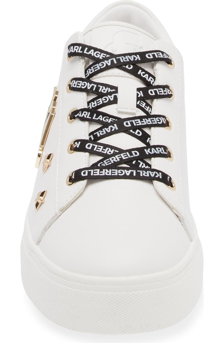 KARL LAGERFELD PARIS Cammy Sneaker, Alternate, color, Brt White