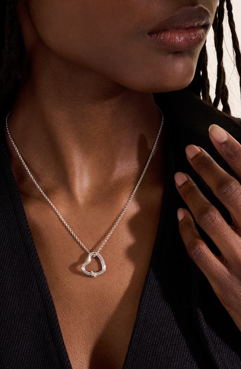 John Hardy Bamboo Collection Heart Pendant Necklace, Alternate, color,