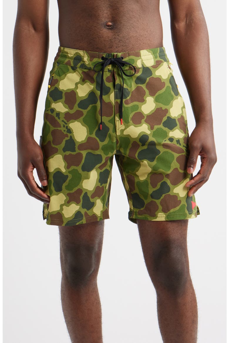 F1 Cordura Utility Shorts, Main, color, TROPIC GREEN CAMO