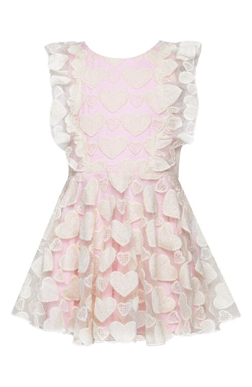 HANNAH BANANA HANNAH BANANA KIDS' EMBROIDERED FLUTTER SLEEVE PARTY DRESS