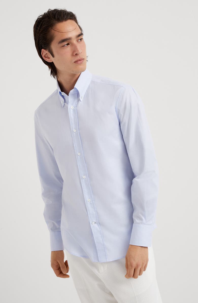 Brunello Cucinelli Oxford shirt, Alternate, color, 
