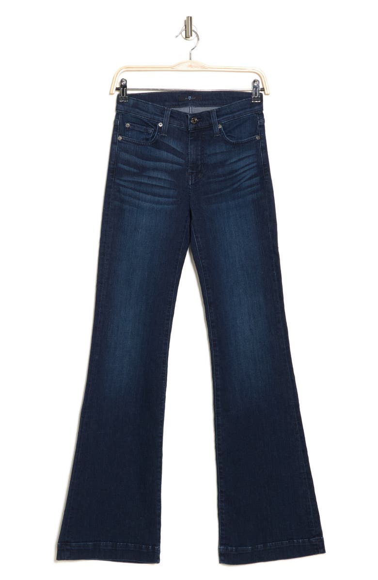 7 For All Mankind Dojo Flare Jeans, Alternate, color, Blblksntgo
