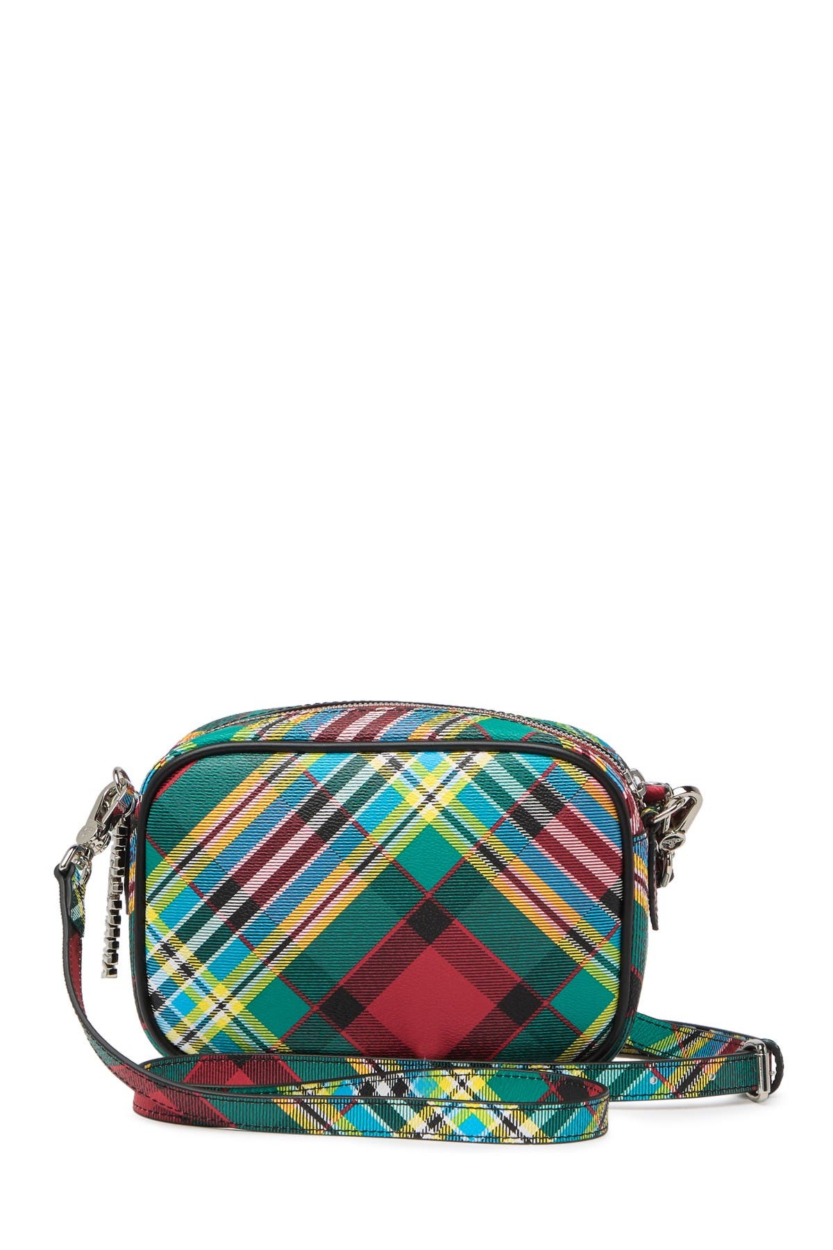 Vivienne Westwood Shuka Tartan Crossbody Bag, Alternate, color, 