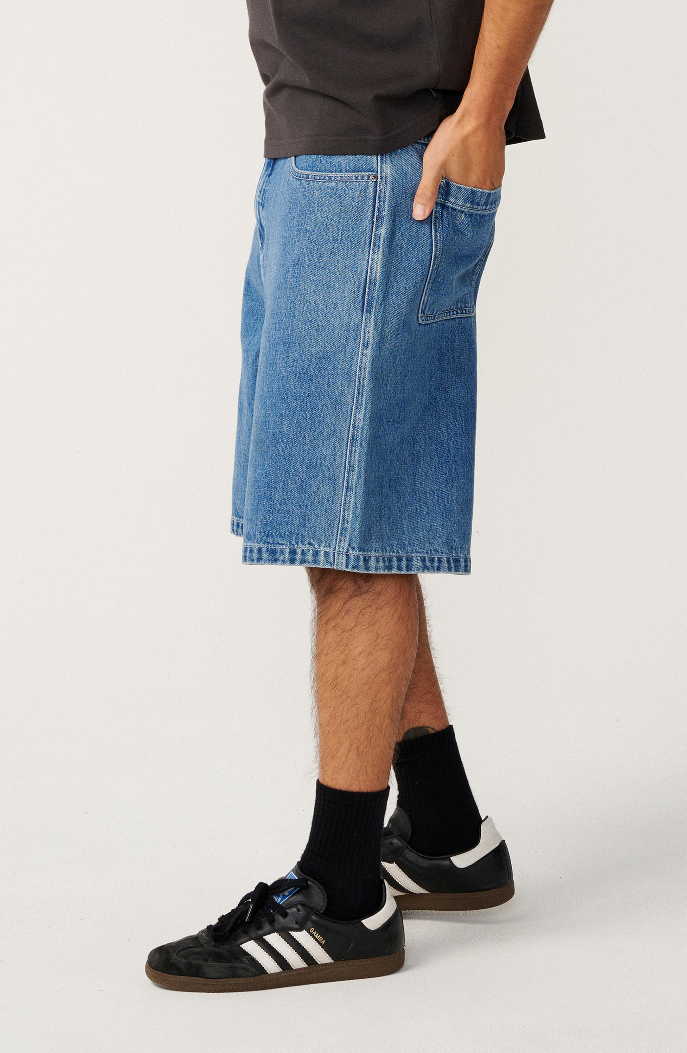 Rip Curl Nu Dose Denim Baggy Fit Carpenter Shorts (Men) | Nordstrom