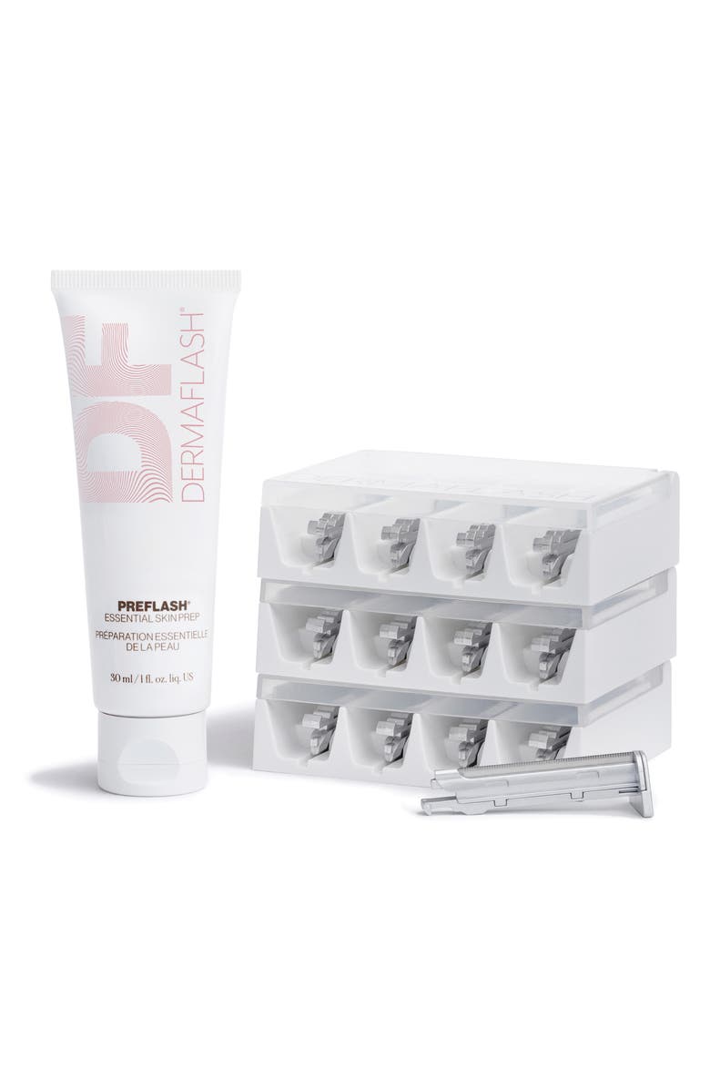 DERMAFLASH LUXE+ Sonic Dermaplaning 12-Week Refill Kit, Main, color, 
