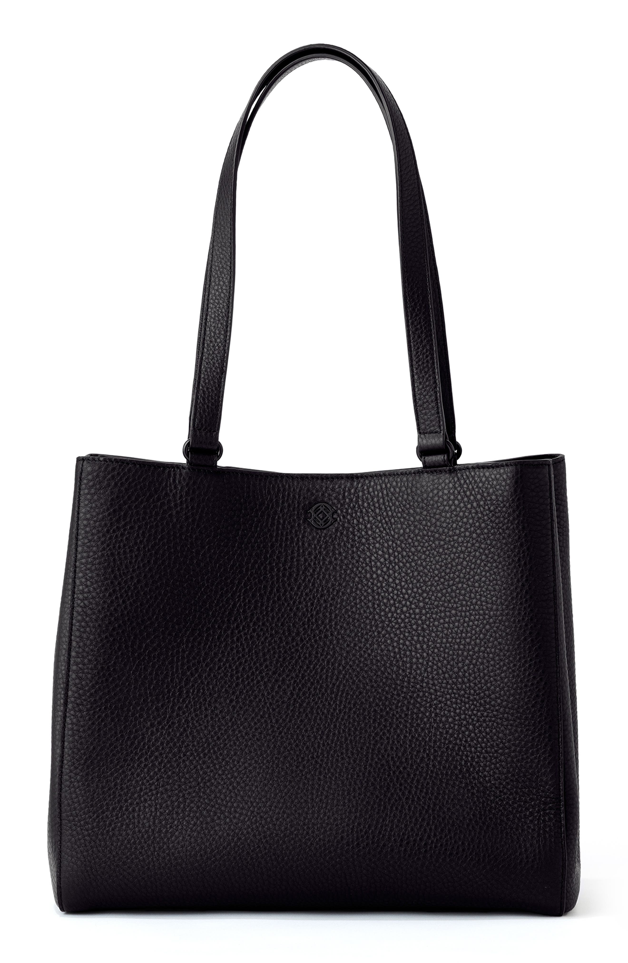 Dagne Dover Medium Allyn Leather Tote, Main, color, 