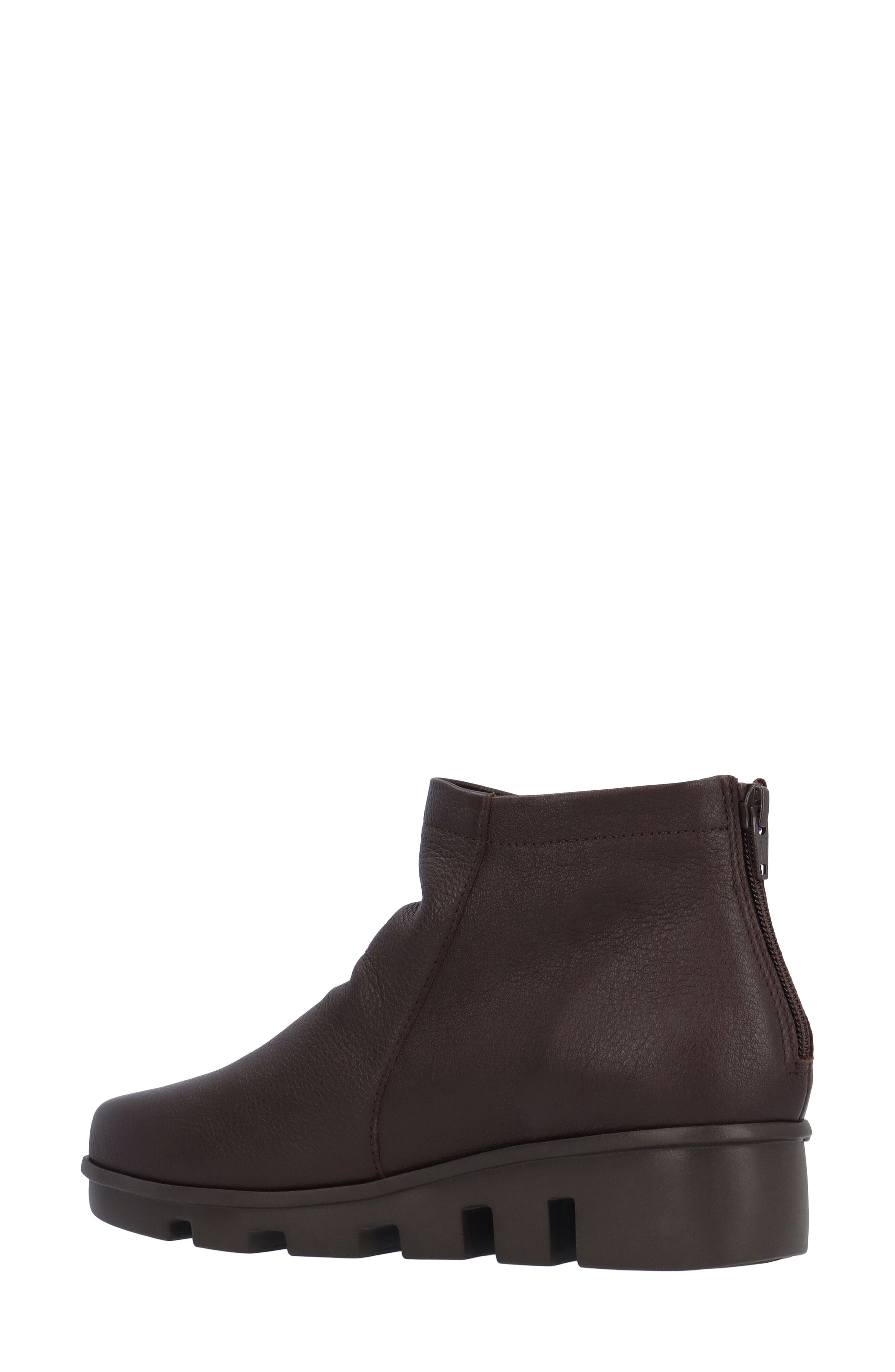 Hadirat Leather Bootie, Alternate, color, CHOCOLATE