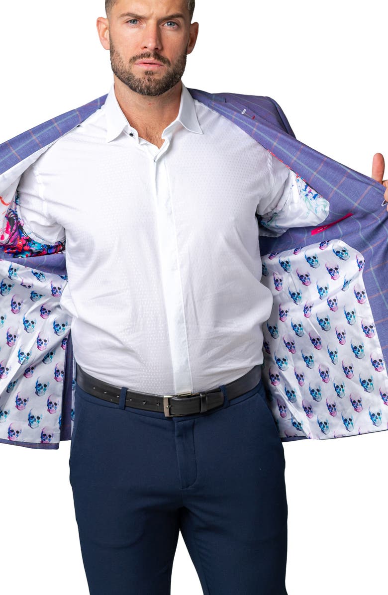 Maceoo Classy Descartes Windowpane Sport Coat, Alternate, color,