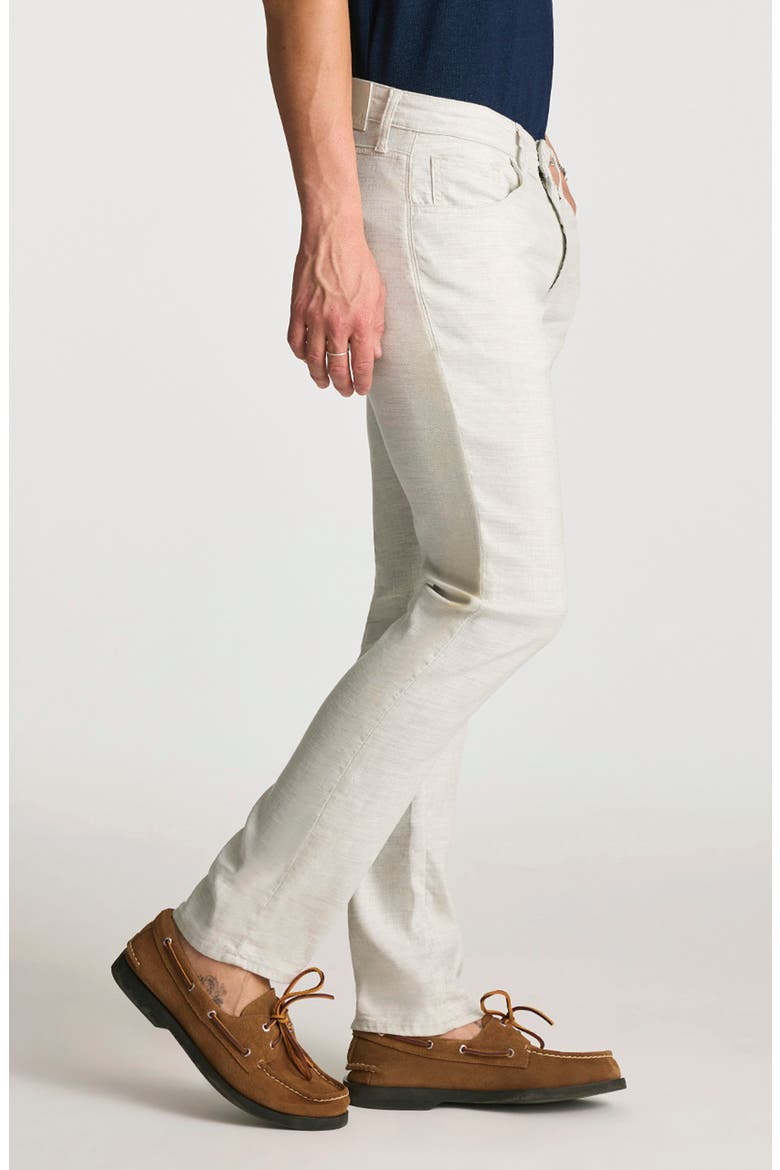 Marcus Slim Straight Leg Twill Pants, Alternate, color, NUDE LINEN