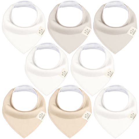 8-Pack Organic Bandana Bibs (Boy)