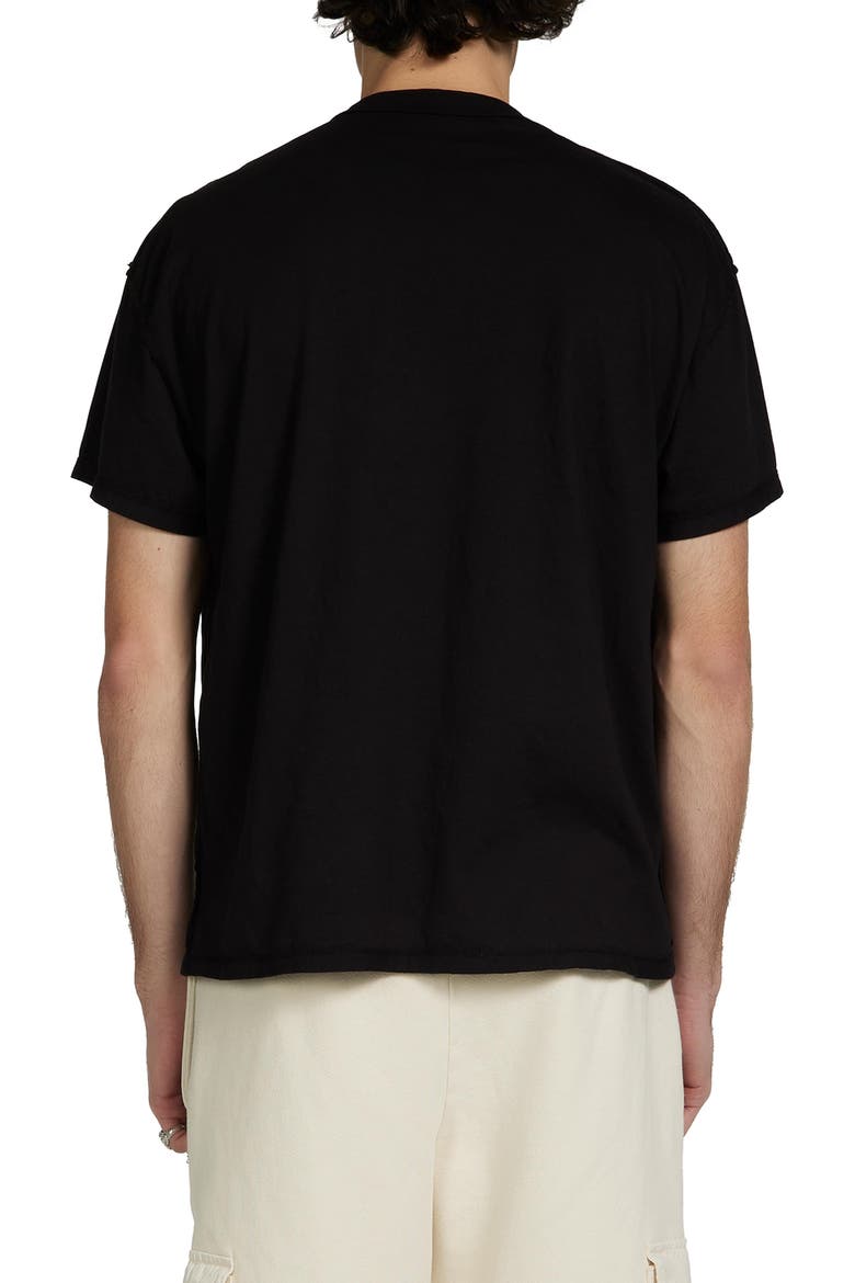 Lightweight Binded Neck Inside Out Tee, Alternate, color, Jet Black