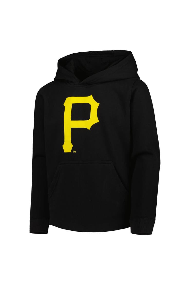 Youth Black Pittsburgh Pirates Team Primary Logo Pullover Hoodie, Alternate, color, Black