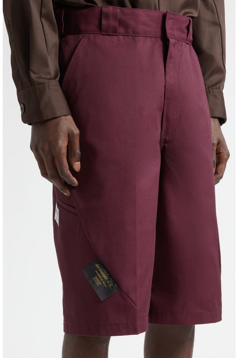 x Dickies Twill Work Shorts, Alternate, color, BORDEAUX
