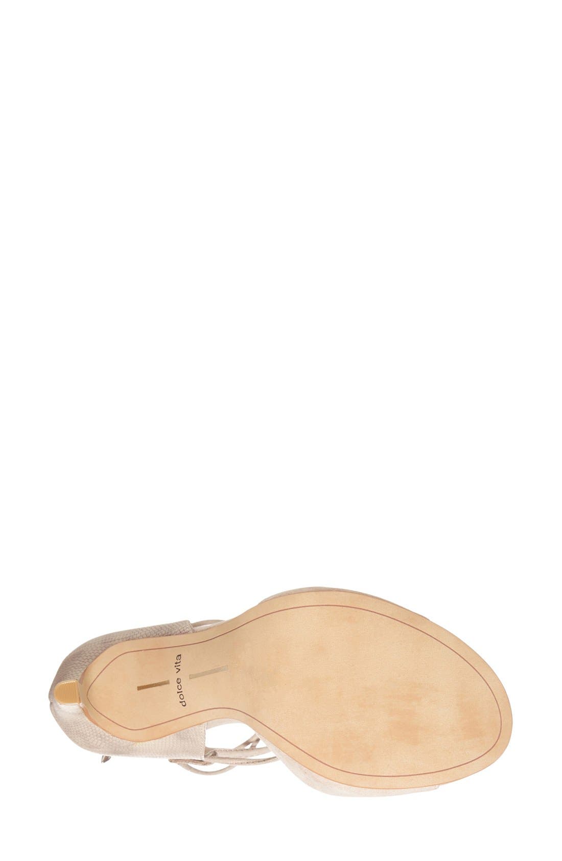 'Hazely' Lace-Up Sandal, Alternate, color, NATURAL SUEDE