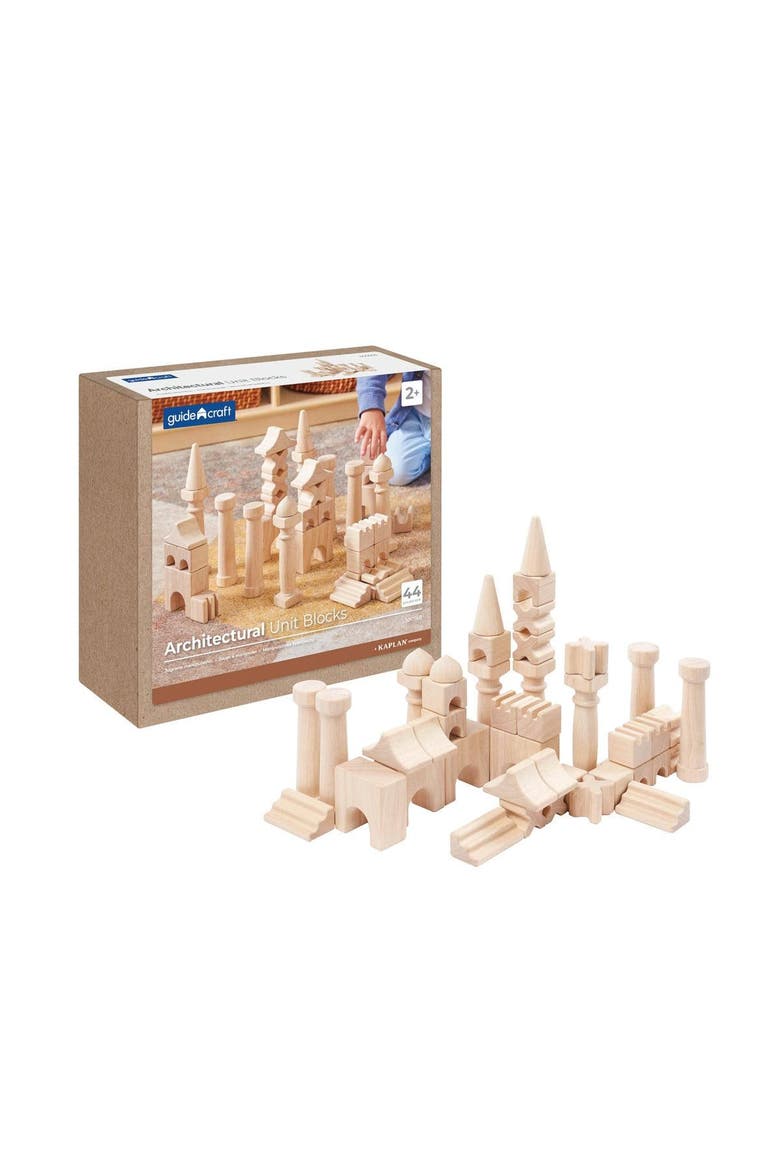 Architectural Unit Blocks - 44 Pieces, Main, color, Beige