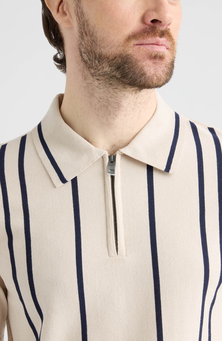 Hunter Alsen Half Zip Polo Sweater, Alternate, color, Pumice Stone